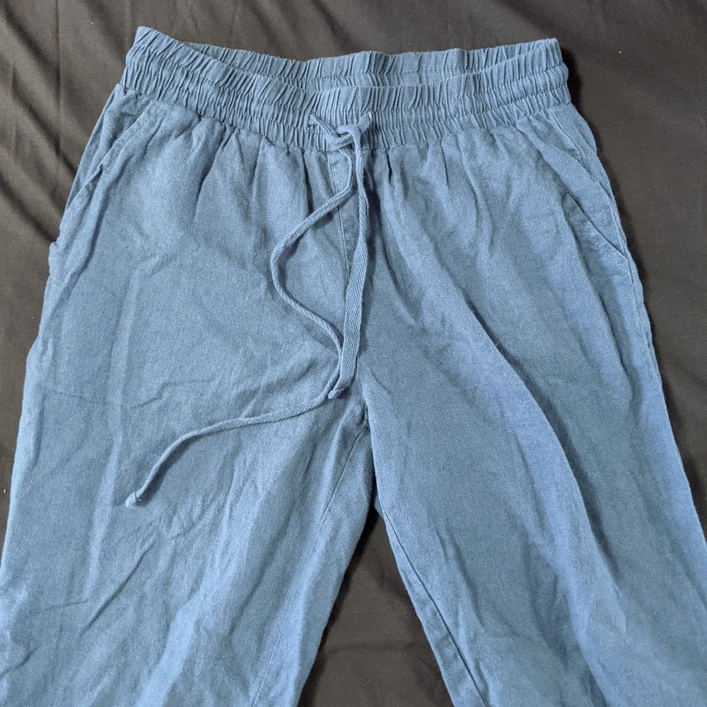 2/$20 Linen Straight Leg Pants